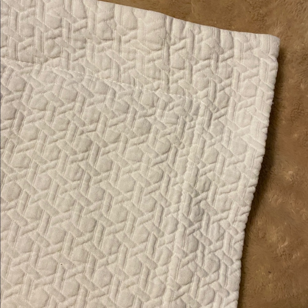 Eddie Bauer White Quilted Pillow Cover Sham Set